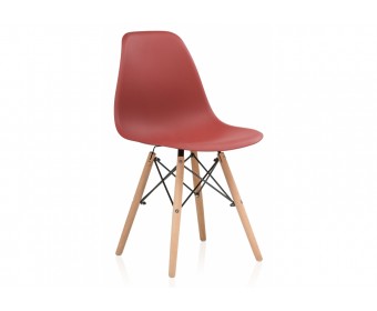 Пластиковый стул Eames PC-015 bordeaux