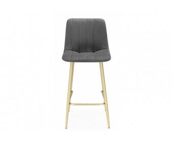 Полубарный стул Дани Мини темно-серый (zd 995) / золотой