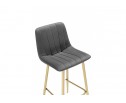 Полубарный стул Дани Мини темно-серый (zd 995) / золотой в Каменске-Уральском