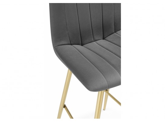 Полубарный стул Дани Мини темно-серый (zd 995) / золотой в Каменске-Уральском
