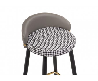 Полубарный стул Kardial gray / black