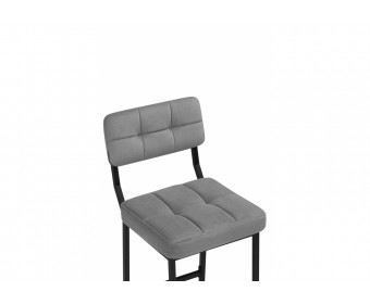 Полубарный стул Ларс selfie grey / черный