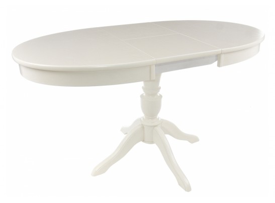 Деревянный стол Arno 106(141)х75х76 без патины / молочный в Каменске-Уральском