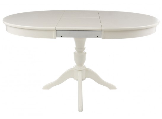 Деревянный стол Arno 106(141)х75х76 без патины / молочный в Каменске-Уральском