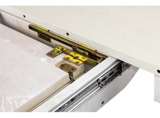 Деревянный стол Arno 106(141)х75х76 без патины / молочный в Каменске-Уральском