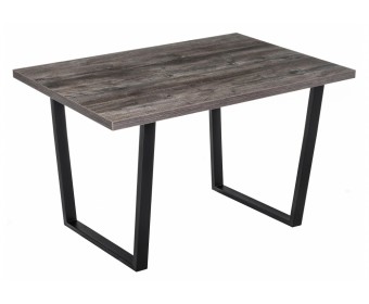 Стол Эльпатия 110 сосна пасадена / черный матовый