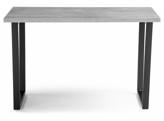 Деревянный стол Лота Лофт 140х80 черный матовый / бетон светлый в Каменске-Уральском