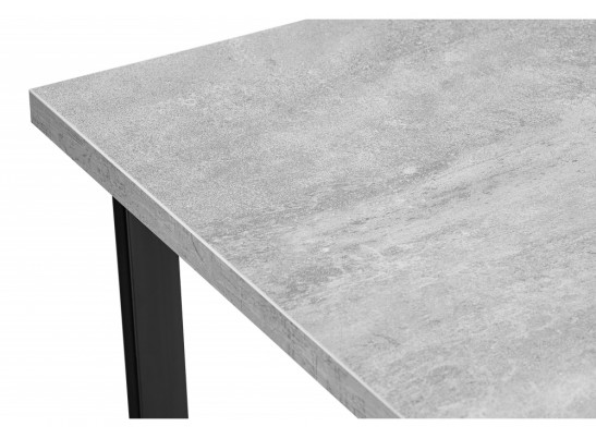 Деревянный стол Лота Лофт 140х80 черный матовый / бетон светлый в Каменске-Уральском