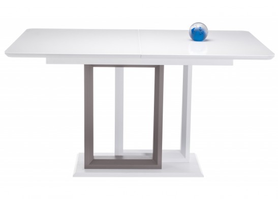 Стол на тумбе Санса 140 белый / шагрень белая в Каменске-Уральском