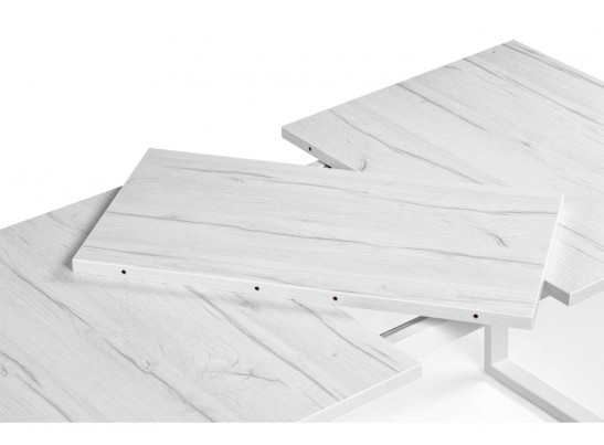 Стол раскладной Лота Лофт 120(160)х75х75 25 мм юта / матовый белый в Каменске-Уральском