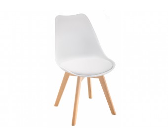 Стул Bonus дерево / белый