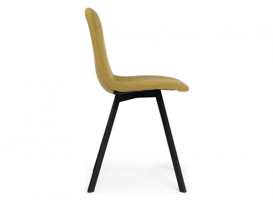 Стул на металлокаркасе Агот горчичный / черный каркас в Каменске-Уральском