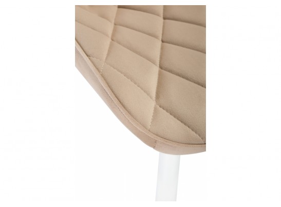 Стул на металлокаркасе Баодин белый / velutto 05 в Каменске-Уральском