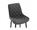 Стул на металлокаркасе Баодин велюр темно-серый / черный в Каменске-Уральском