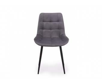 Стул на металлокаркасе Челси К темно-серый (zd 995) / черный
