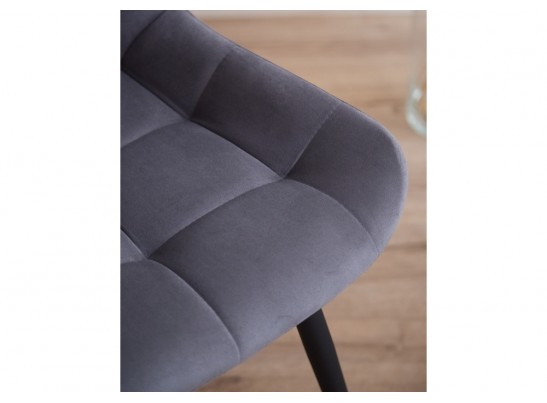 Стул на металлокаркасе Челси К темно-серый (zd 995) / черный в Каменске-Уральском