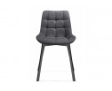 Стул на металлокаркасе Челси темно-серый 996 / черный в Каменске-Уральском