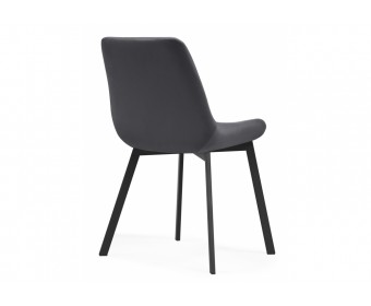 Стул на металлокаркасе Челси темно-серый 996 / черный