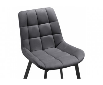 Стул на металлокаркасе Челси темно-серый 996 / черный