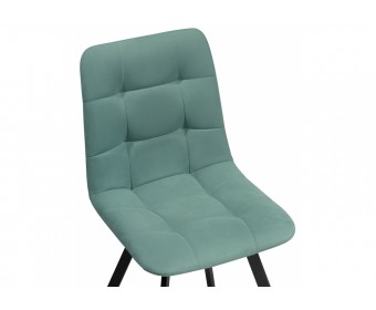 Стул на металлокаркасе Чилли бирюзовый / черный