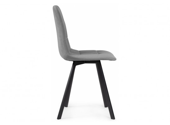 Стул на металлокаркасе Чилли светло-серый / черный в Каменске-Уральском