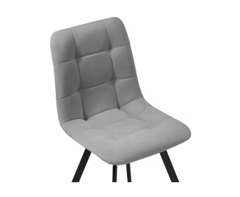 Стул на металлокаркасе Чилли светло-серый / черный