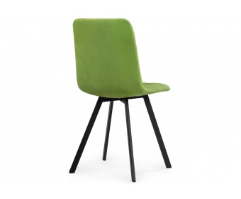 Стул на металлокаркасе Чилли светло-зеленый / черный каркас