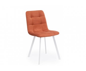 Стул на металлокаркасе Чилли терракотовый / белый