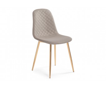 Стул на металлокаркасе Dabl latte / gold