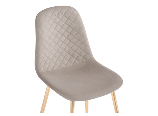 Стул на металлокаркасе Dabl latte / gold в Каменске-Уральском