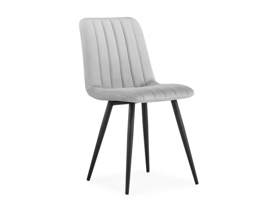 Стул на металлокаркасе Дани светло-серый / черный в Каменске-Уральском