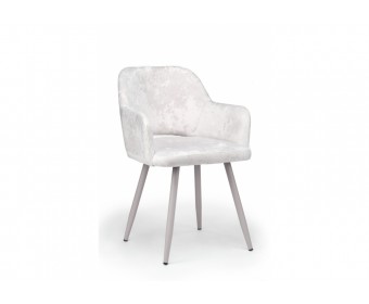 Стул на металлокаркасе Эолин светло-бежевый (simple 011) / серый