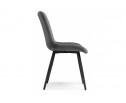 Стул на металлокаркасе Fox dark gray / black в Каменске-Уральском