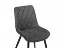 Стул на металлокаркасе Fox dark gray / black в Каменске-Уральском