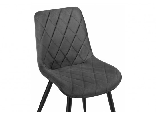 Стул на металлокаркасе Fox dark gray / black в Каменске-Уральском