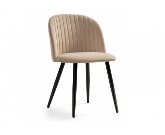 Стул на металлокаркасе Gabi 1 dark beige / black