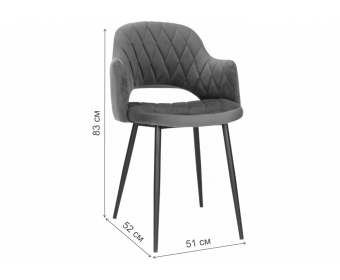 Стул на металлокаркасе Гутрид ромбы спереди бирюзовый / белый