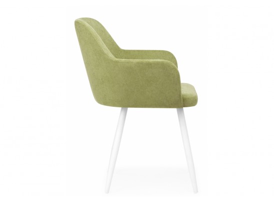 Стул на металлокаркасе Инфини зеленый (ocean 013) / белый в Каменске-Уральском