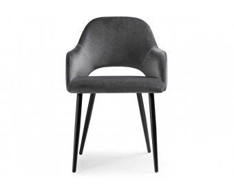 Стул на металлокаркасе Konor dark gray
