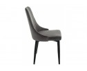 Стул на металлокаркасе Kora dark gray / black в Каменске-Уральском