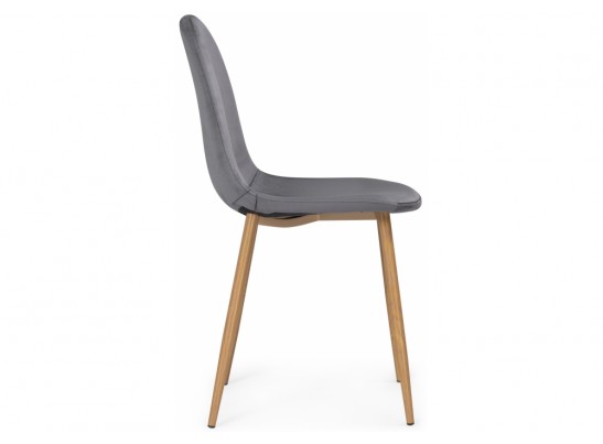 Стул на металлокаркасе Lilu dark grey / wood в Каменске-Уральском