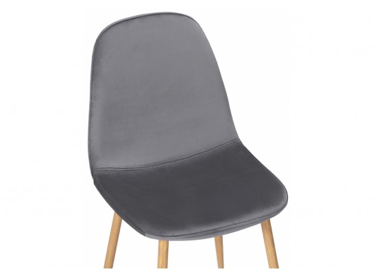 Стул на металлокаркасе Lilu dark grey / wood в Каменске-Уральском