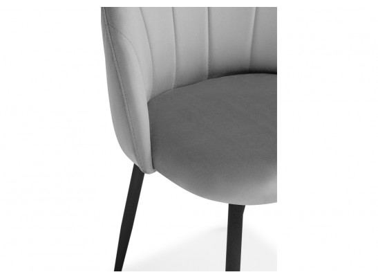 Стул на металлокаркасе Логан светло-серый / черный в Каменске-Уральском