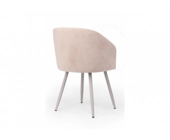 Стул на металлокаркасе Монер 360 латте (glory 10) / серый