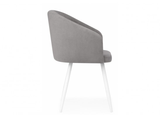 Стул на металлокаркасе Монер темно-серый (glory 20) / белый в Каменске-Уральском