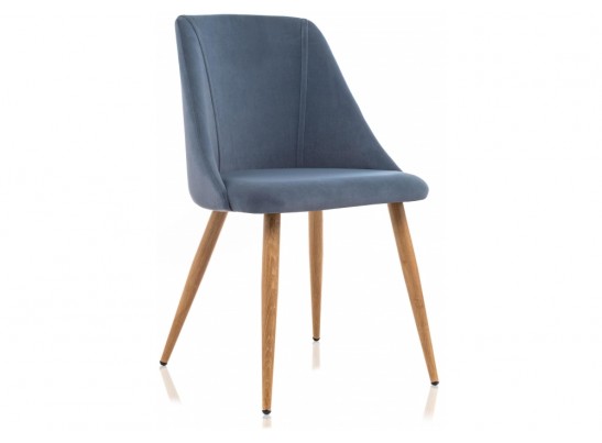 Стул на металлокаркасе Morgan blue / wood в Каменске-Уральском