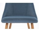 Стул на металлокаркасе Morgan blue / wood в Каменске-Уральском