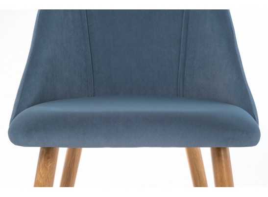 Стул на металлокаркасе Morgan blue / wood в Каменске-Уральском