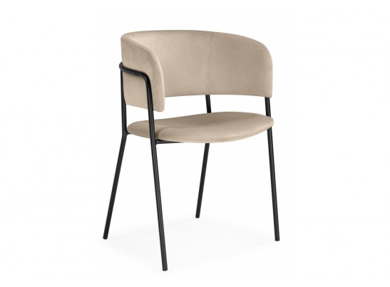 Стул на металлокаркасе Осло темно-бежевый (H-07) / черный в Каменске-Уральском