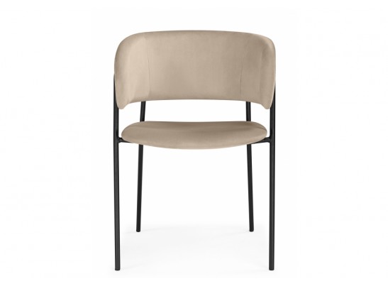 Стул на металлокаркасе Осло темно-бежевый (H-07) / черный в Каменске-Уральском